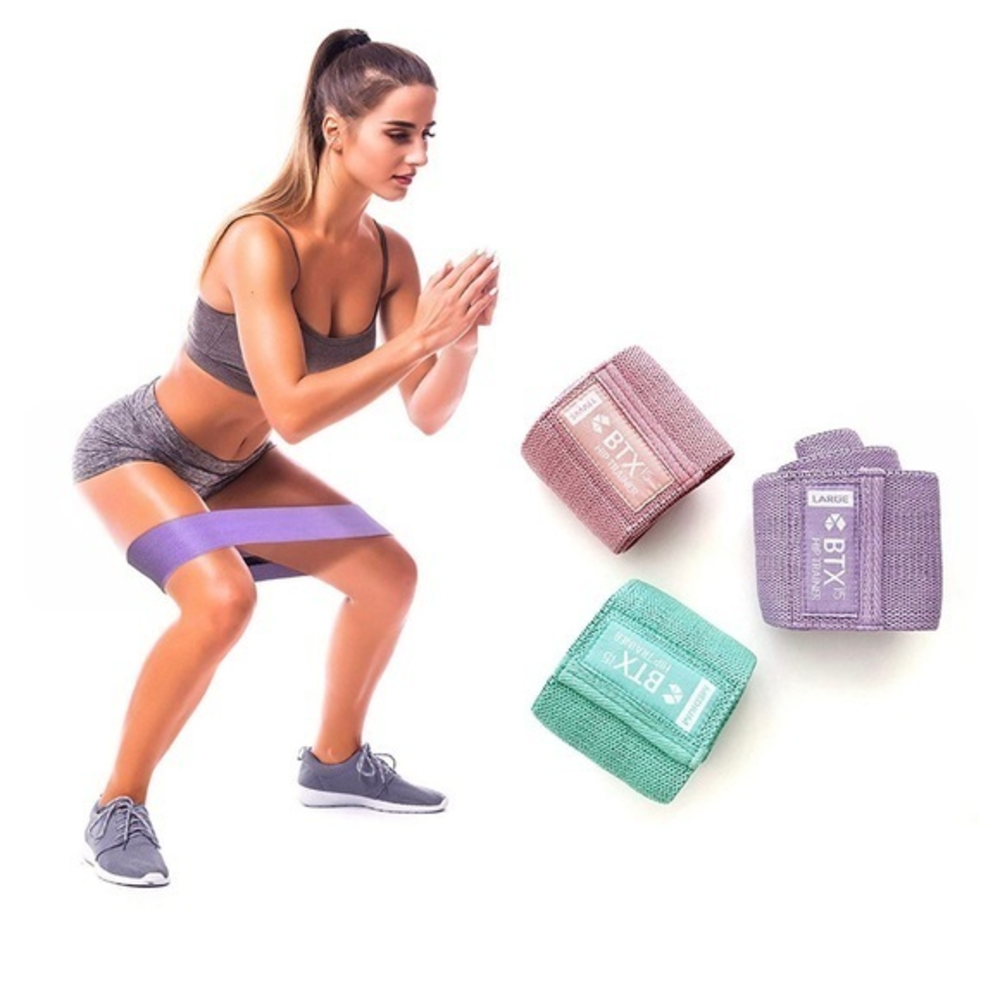 BTX hip/butt lift fitness bands with‎ carrying bag and box